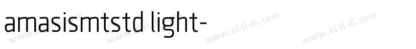amasismtstd light字体转换
